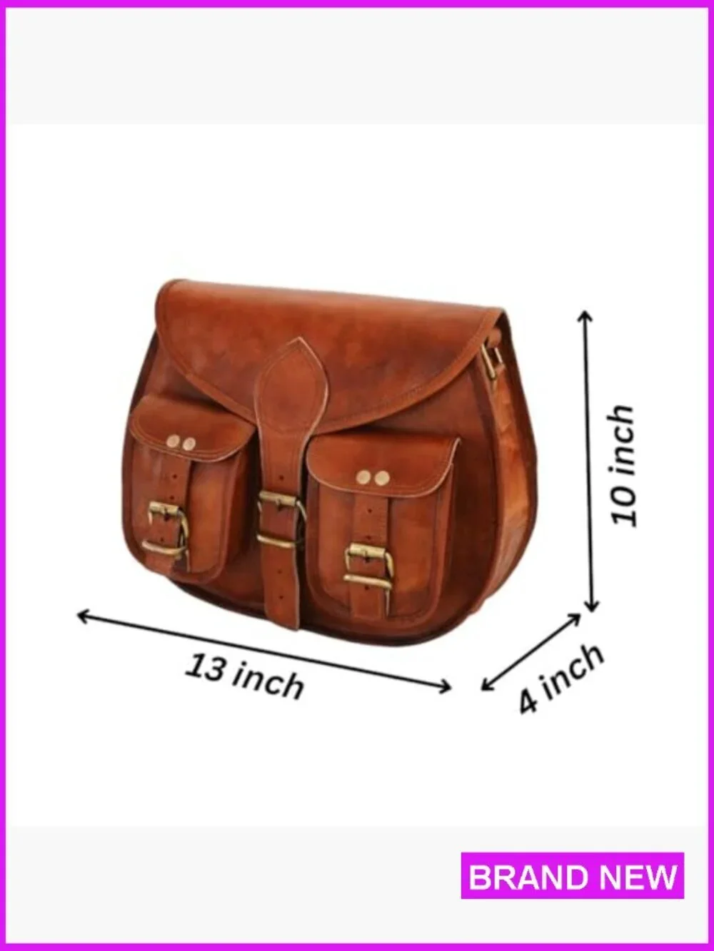 Vintage Style Genuine Leather Hobo Crossbody Bag Travel Ladies Shoulder Purse